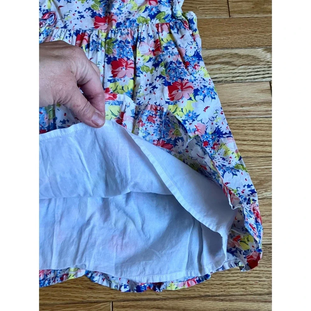 Gap Kids Girls‎ 3 Years Floral Ruffle Sun Dress Cotton Lined Summer Party